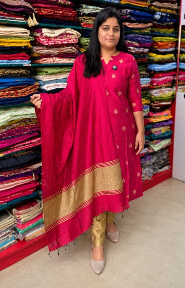 Raw Silk Salwar Set / With Lining